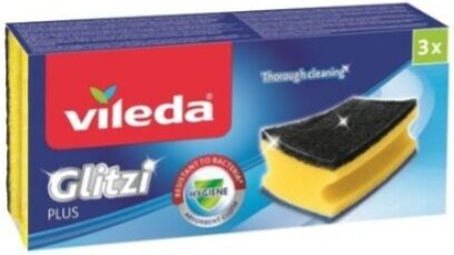 Sūklis VILEDA Glitzi Plus, 3gab